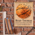 Basketball Award Plaque - Custom Signable Team Gift - Solid Wood