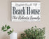 Custom Beach House Sign - Personalized Coastal Decor with Family Name