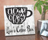 Custom Coffee Bar Sign - Personalized Name Kitchen Decor Solid Wood
