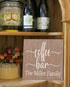 Coffee Bar Sign - Personalized Custom Name for Kitchen Home or Office