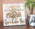 Coffee Bar Sign - Personalized Custom Name Coffee Lover Gift Solid Wood