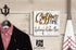 Coffee Time Sign - Personalized Custom Name for Coffee Bar or Kitchen
