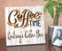 Coffee Time Sign - Personalized Custom Name for Coffee Bar or Kitchen