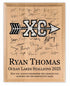 Cross Country Award Plaque - Custom Signable Team Gift - Solid Wood