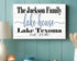 Custom Lake House Sign with Established Date - Solid Wood