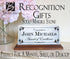 Award of Excellence Plaque - Personalized Marble Desk Sign for Employee Recognition