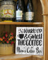 Wake Up and Smell The Coffee Sign - Personalized Custom Name Kitchen Decor