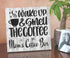 Wake Up and Smell The Coffee Sign - Personalized Custom Name Kitchen Decor