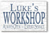 Custom Workshop Sign - Personalized Man Cave Gift with Name