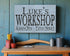 Custom Workshop Sign - Personalized Man Cave Gift with Name