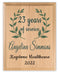 Custom Years of Service Plaque Appreciation Gift Sign For Employee, Boss, Coworker - Solid Wood