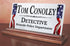Patriotic Desk Nameplate - Custom Marble Name Sign for Law Enforcement, Military & First Responders
