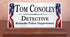 Patriotic Desk Nameplate - Custom Marble Name Sign for Law Enforcement, Military & First Responders