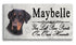 Doberman Floppy Ear Memorial Stone - Personalized Marble Grave Marker