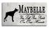 Doberman Pinscher Memorial Stone - You Left Paw Prints On Our Hearts