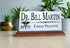 Doctor Desk Nameplate - Personalized Marble Physician Name Plate Gift - Solid Marble