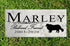 Dog Memorial Stone by Breed - Personalized Marble Grave Marker