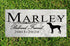 Dog Memorial Stone by Breed - Personalized Marble Grave Marker