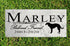 Dog Memorial Stone by Breed - Personalized Marble Grave Marker