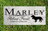 Dog Memorial Stone by Breed - Personalized Marble Grave Marker