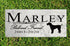 Dog Memorial Stone by Breed - Personalized Marble Grave Marker