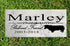 Dog Memorial Stone by Breed - Personalized Marble Grave Marker