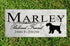Dog Memorial Stone by Breed - Personalized Marble Grave Marker