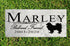 Dog Memorial Stone by Breed - Personalized Marble Grave Marker
