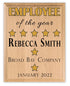 Employee of the Year Plaque – Personalized Annual Recognition Award