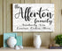 Hello Family Name Sign - Personalized Custom Farmhouse Style Home Decor