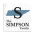 Home State Family Name Sign - Personalized Custom State Design