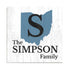Home State Family Name Sign - Personalized Custom State Design