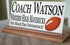 Football Coach Gift Plaque - Personalized Football Team Appreciation Award