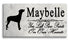 German Pinscher Memorial Stone - Custom Personalized Marble Grave Marker