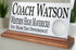 Golf Coach Gift Plaque - Personalized Golf Team Appreciation Award
