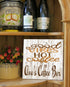 Good Vibes Hot Coffee Sign - Personalized Custom Name Coffee Lover Gift