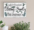 Home Blessing Sign Personalized Family Name Farmhouse Decor Wall Art