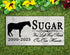 Horse Memorial Stone - Silhouette & Hoofprints - Personalized Marble Plaque