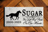 Horse Memorial Stone - Galloping Silhouette - Personalized Marble Plaque