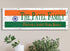 Indian Flag Family Name Sign – Personalized Indian Heritage Plaque with Custom Names