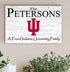 Indiana University Family Name Sign – Personalized Wood Plaque for Alumni or Graduation