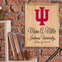 Official Indiana Class Year Plaque - IU New Student or Graduation Gift – Custom Name and Year Solid Wood Sign