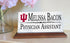 Indiana University Desk Nameplate – Custom Marble Name Sign with Personalized Title