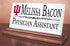 Indiana University Desk Nameplate – Custom Marble Name Sign with Personalized Title