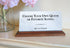 Custom Marble Quote Plaque – Personalized Desk Gift with Your Favorite Saying