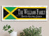 Jamaican Flag Family Name Sign – Personalized Jamaica Heritage Plaque with Custom Names
