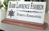 Jewish Desk Nameplate - Custom Marble Name Sign with Star of David