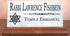 Jewish Desk Nameplate - Custom Marble Name Sign with Star of David