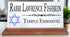 Jewish Desk Nameplate - Personalized Marble Name Sign with Blue Star of David
