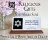 Jewish Quote Marble Plaque – Custom Torah or Tanakh Verse Desk Display with Star of David